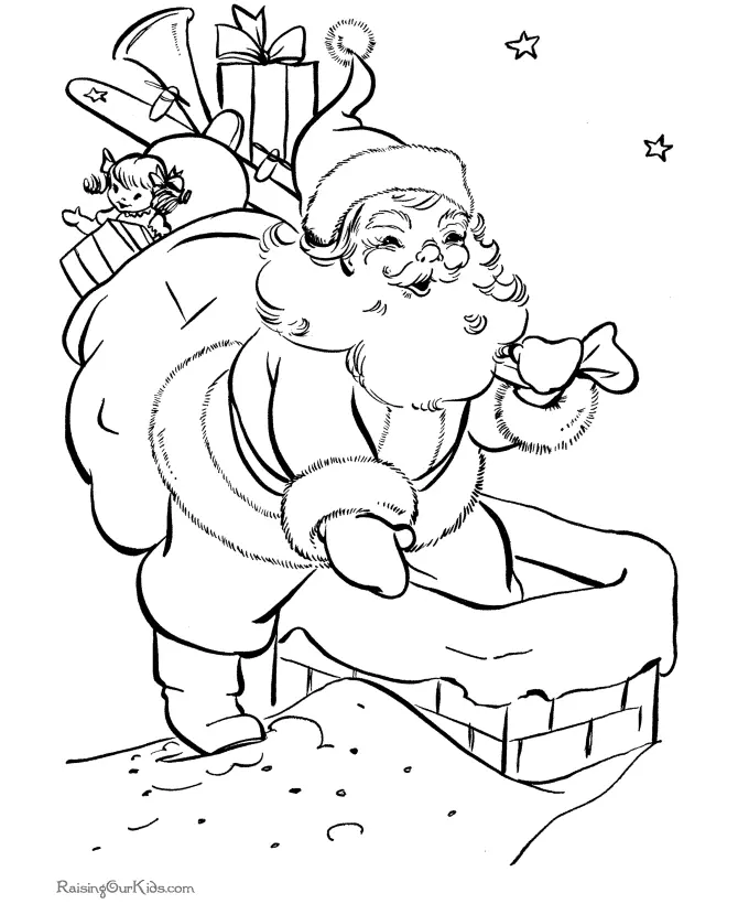 Santa Coloring Pages 140