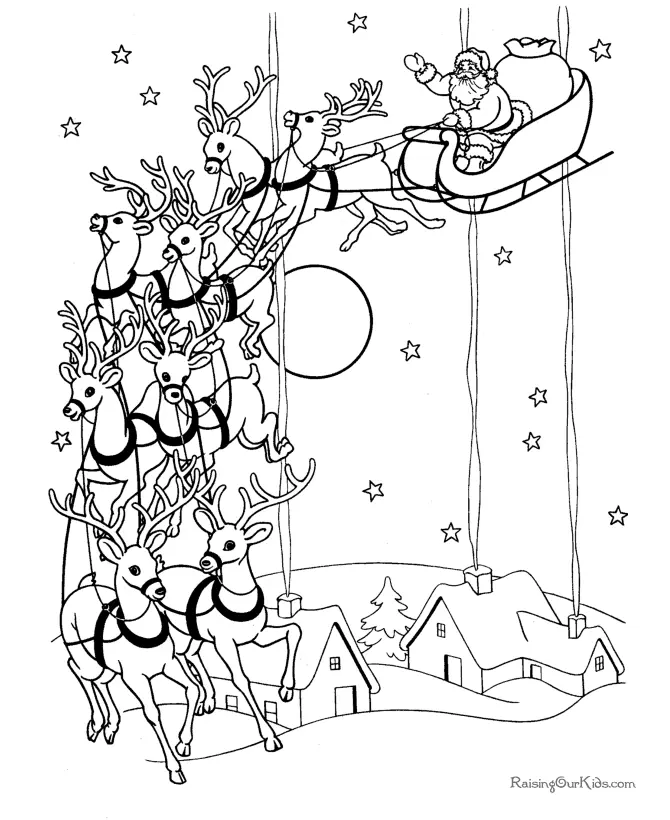 Desenhos de Santa Para Colorir 141