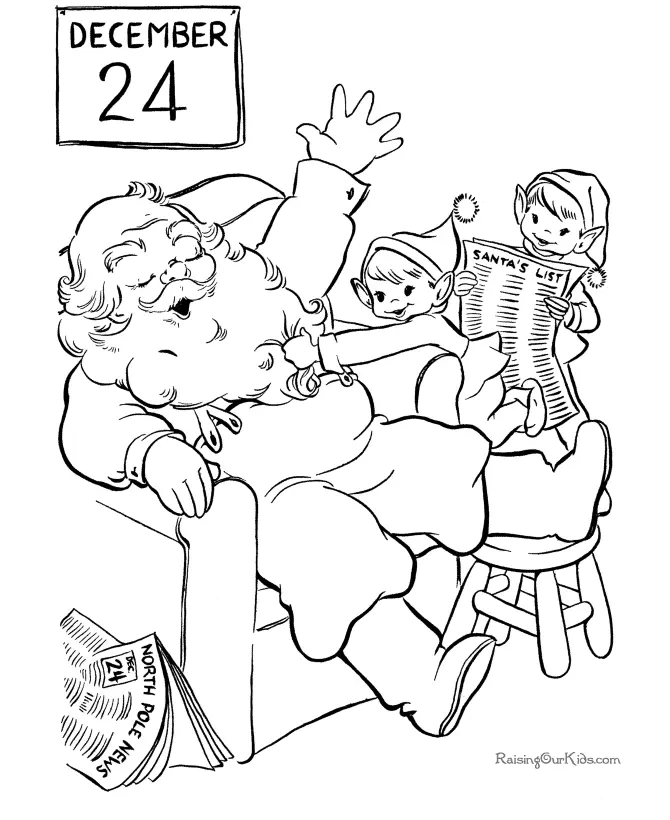 Santa Coloring Pages 142