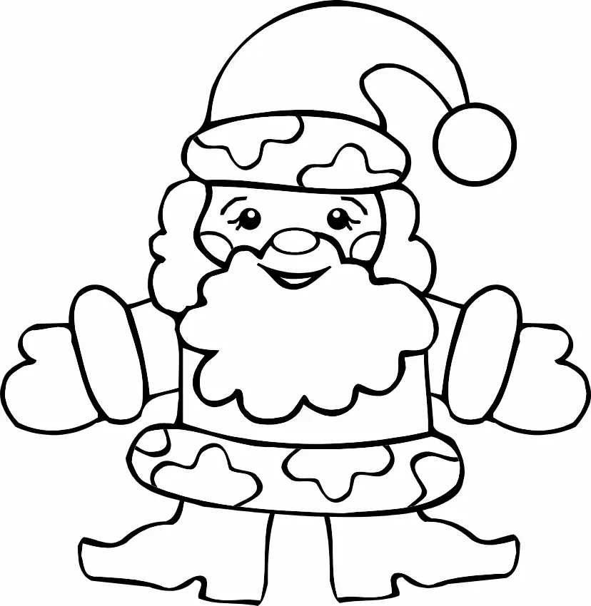 Santa Coloring Pages 147