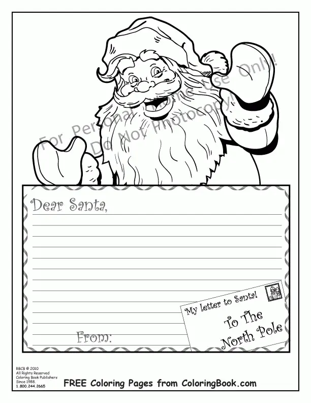 Santa Coloring Pages 149