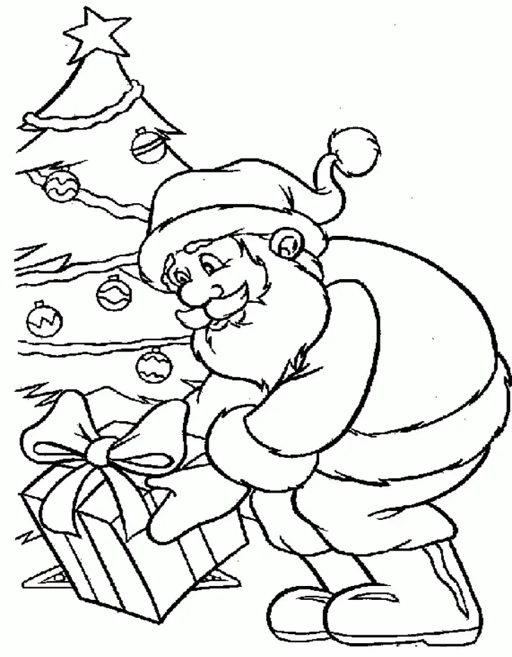 Desenhos de Santa Para Colorir 163