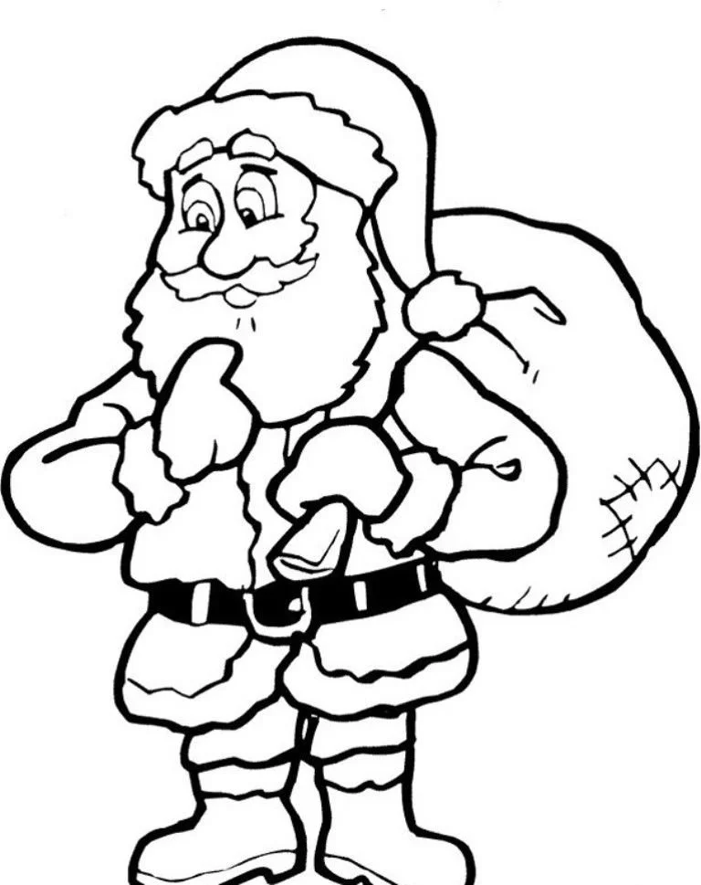 Santa Coloring Pages 164
