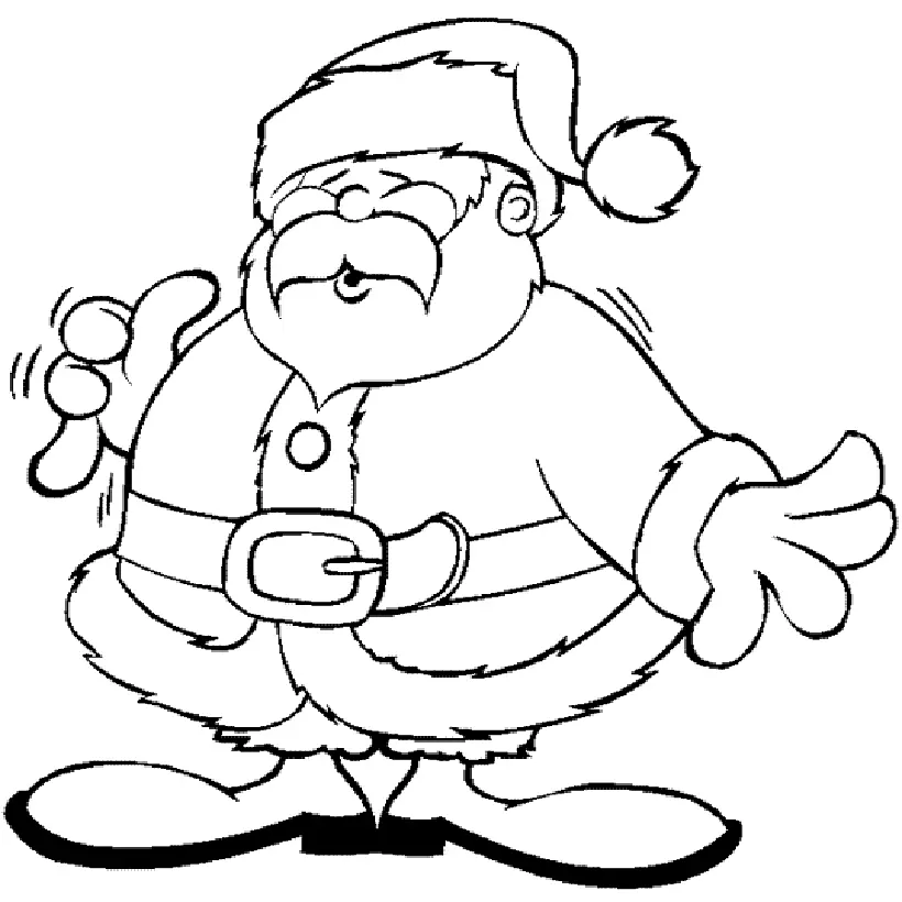 Santa Coloring Pages 165