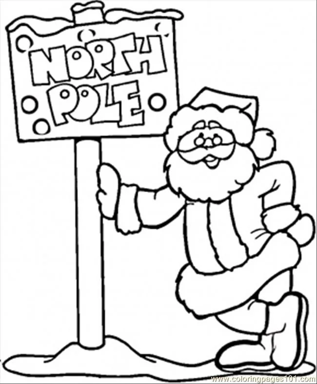 Santa Coloring Pages 167