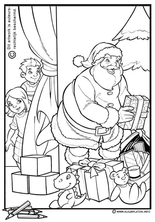 Santa Coloring Pages 171