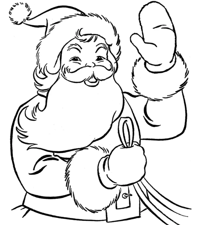 Santa Coloring Pages 172