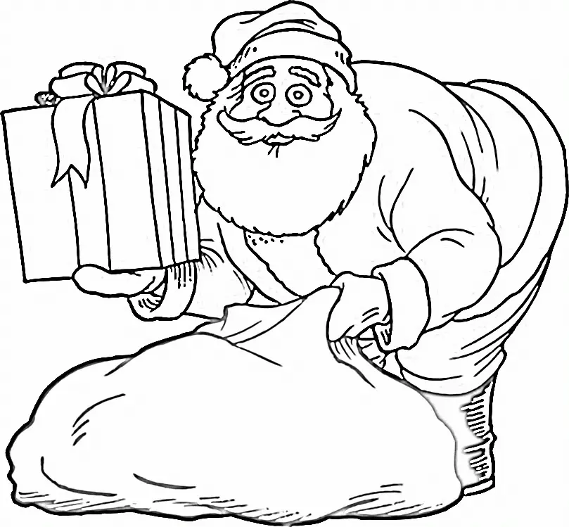 Santa Coloring Pages 176