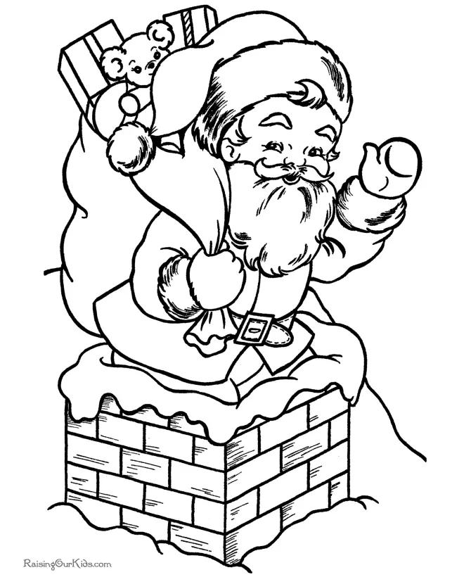 Santa Coloring Pages 177