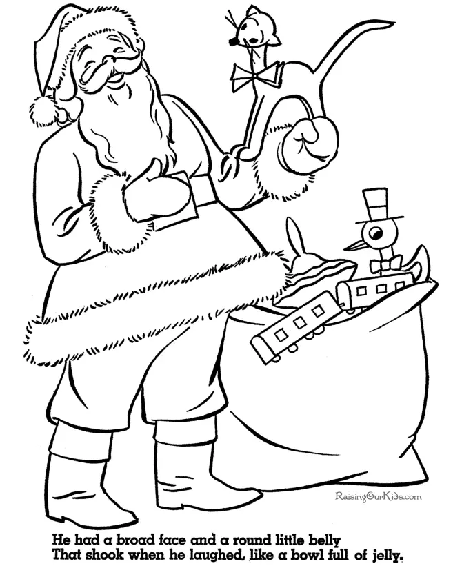 Desenhos de Santa Para Colorir 178
