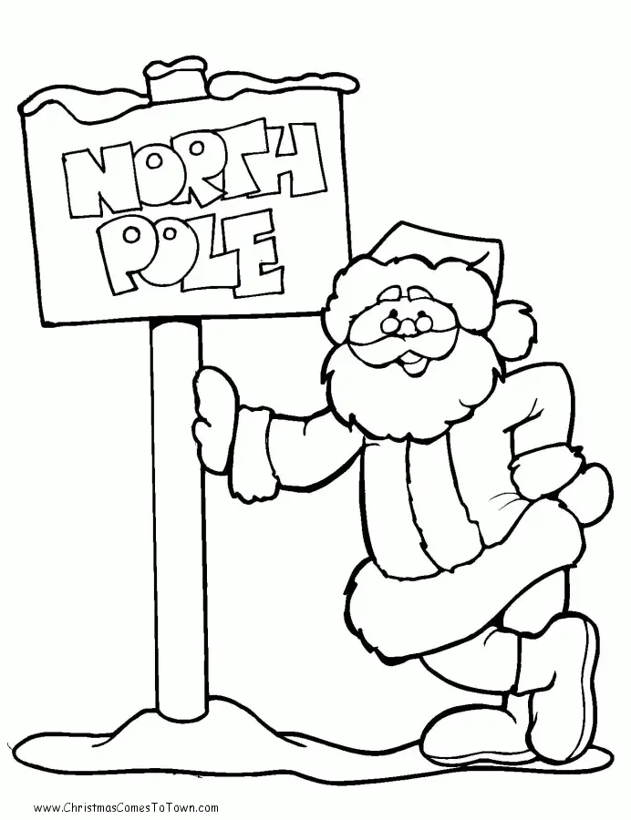 Santa Coloring Pages 185