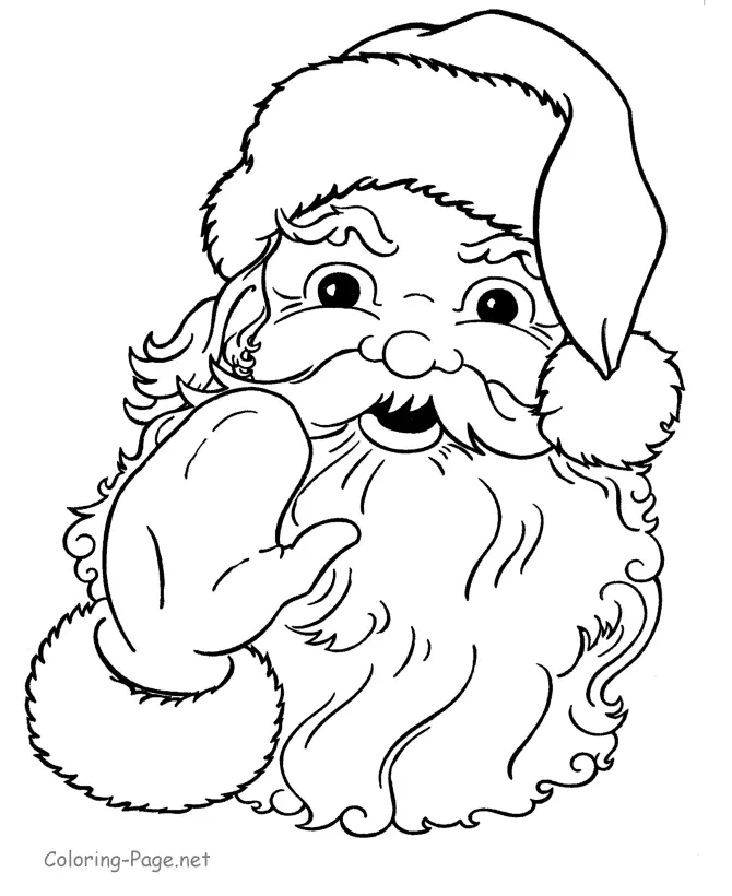 Santa Coloring Pages 37
