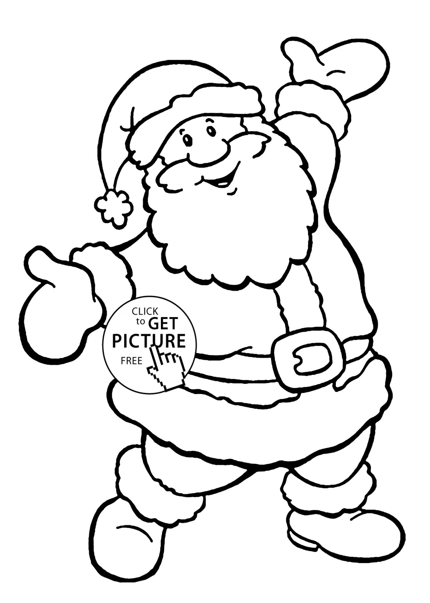 Desenhos de Santa Para Colorir 40