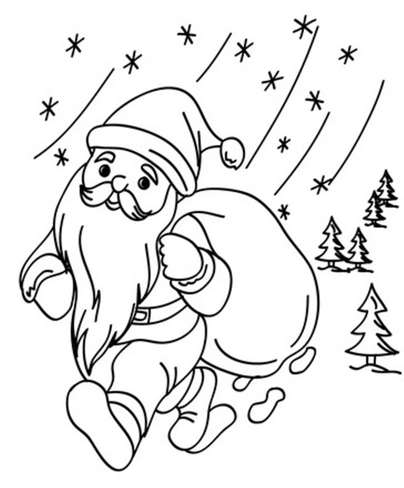 Desenhos de Santa Para Colorir 49