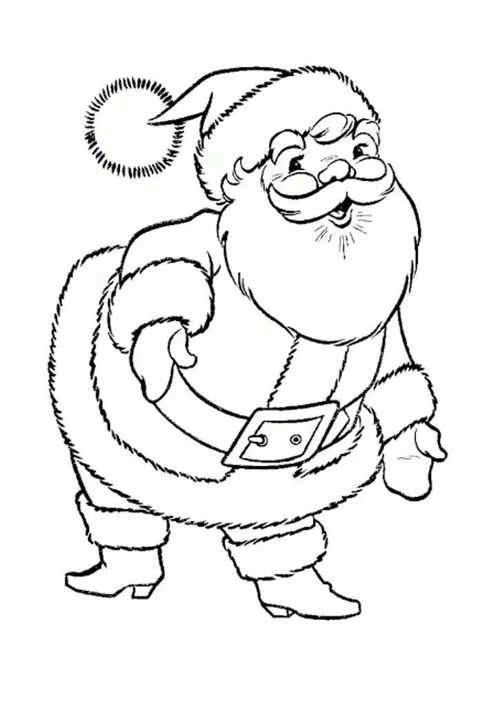 Santa Coloring Pages 50