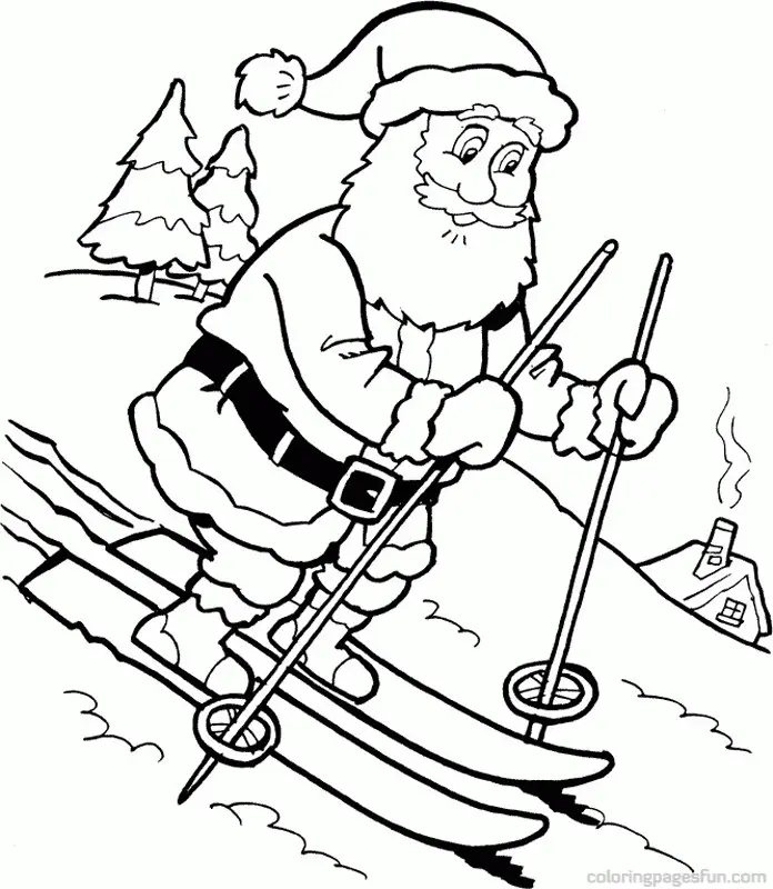Santa Coloring Pages 51