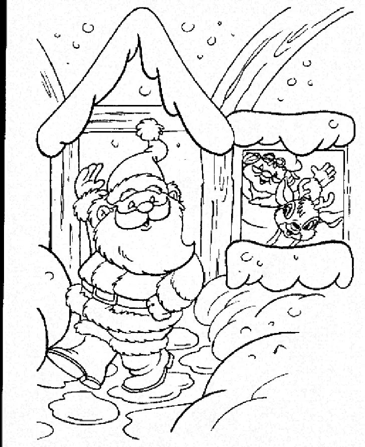 Santa Coloring Pages 53