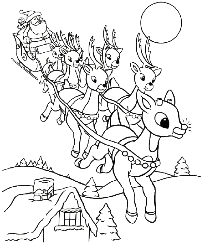Santa Coloring Pages 55