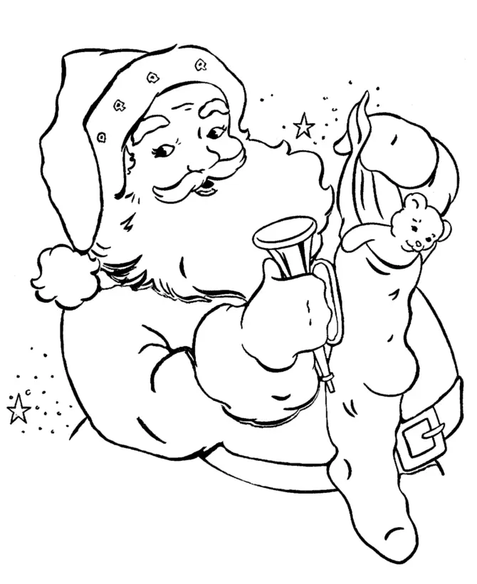 Santa Coloring Pages 60