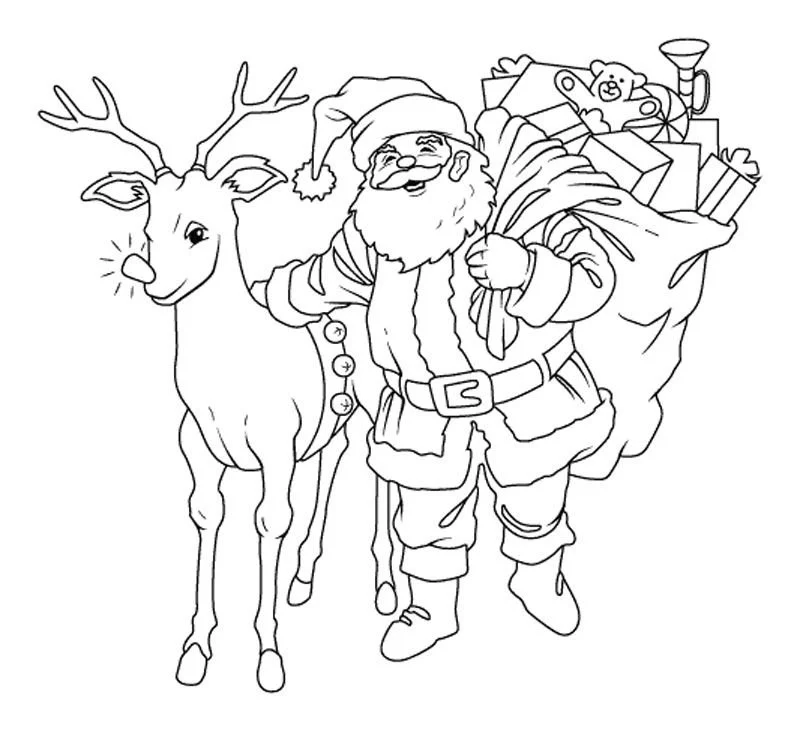 Desenhos de Santa Para Colorir 69