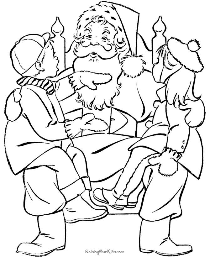 Santa Coloring Pages 70