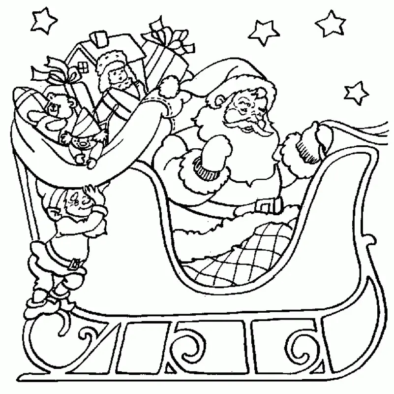 Santa Coloring Pages 72