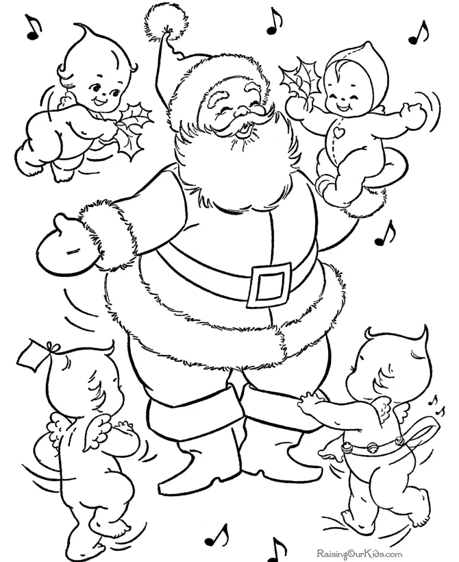 Santa Coloring Pages 74