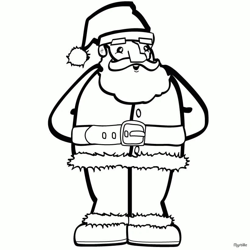 Santa Coloring Pages 75