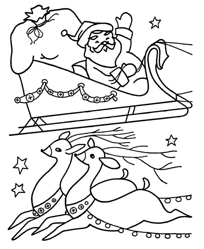 Santa Coloring Pages 76