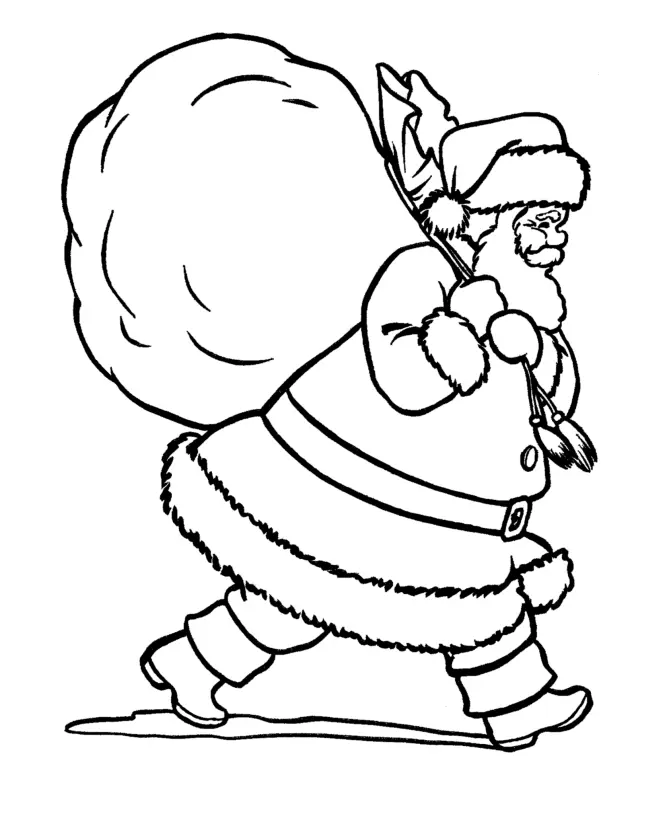 Santa Coloring Pages 77