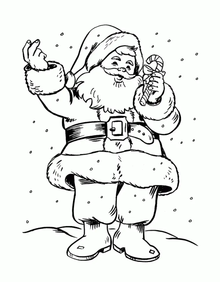 Santa Coloring Pages 78