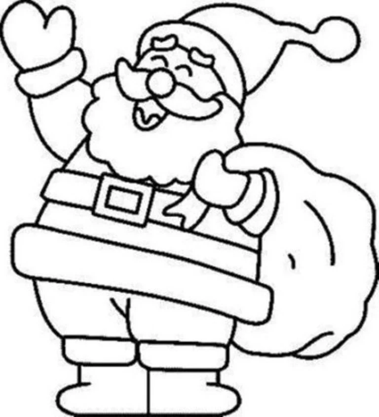 Santa Coloring Pages 79