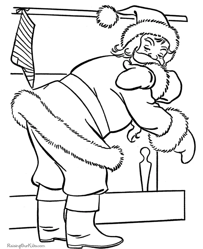 Santa Coloring Pages 90