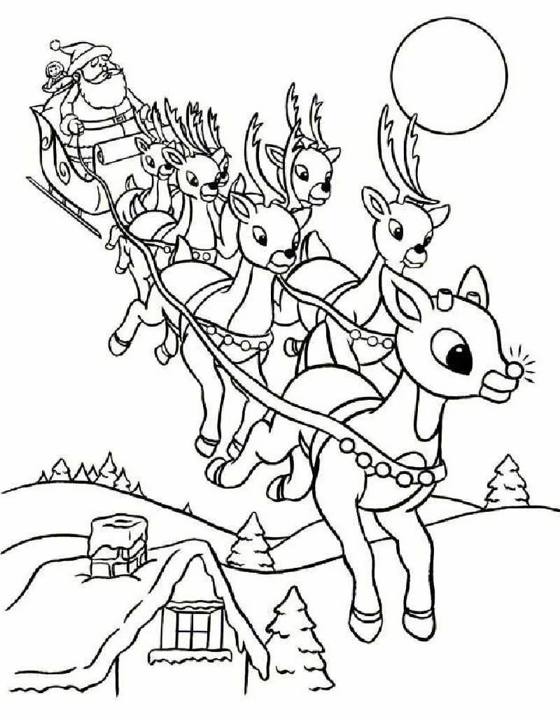 Santa Coloring Pages 93