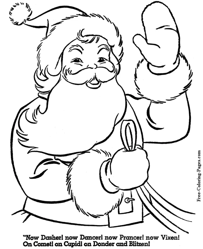 Santa Coloring Pages 97