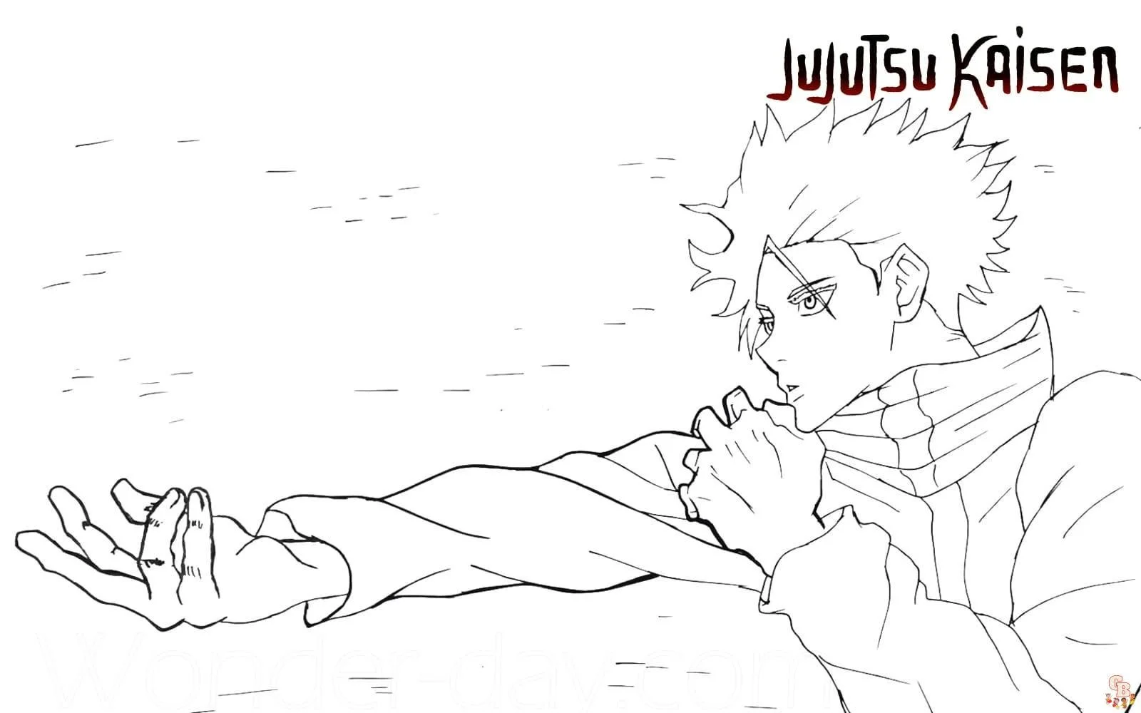 Satoru Gojo Coloring Pages 21