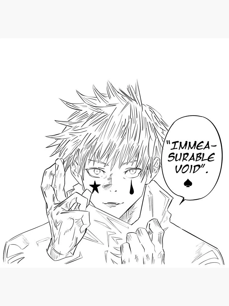 Satoru Gojo Coloring Pages 23