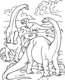 Saurischische Dinosaurier Ausmalbilder 17