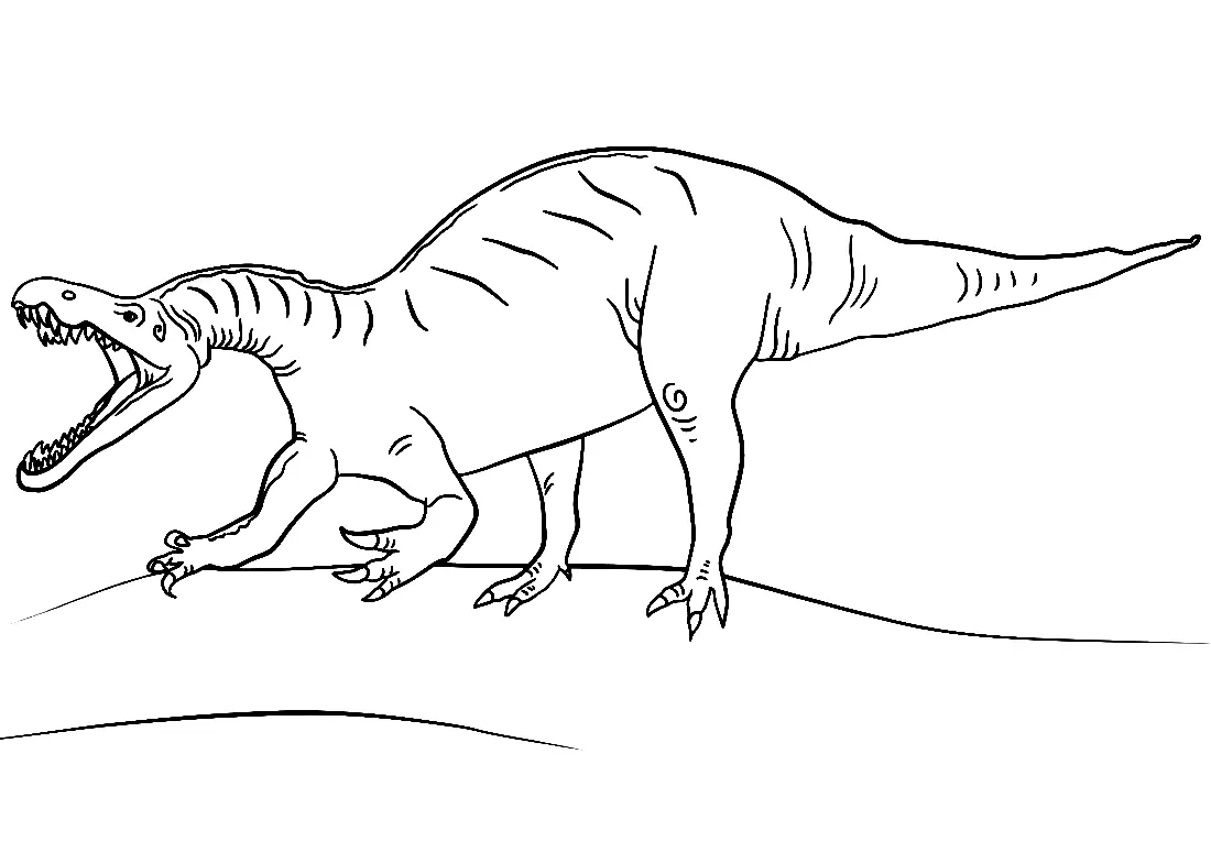 Saurischische Dinosaurier Ausmalbilder 3