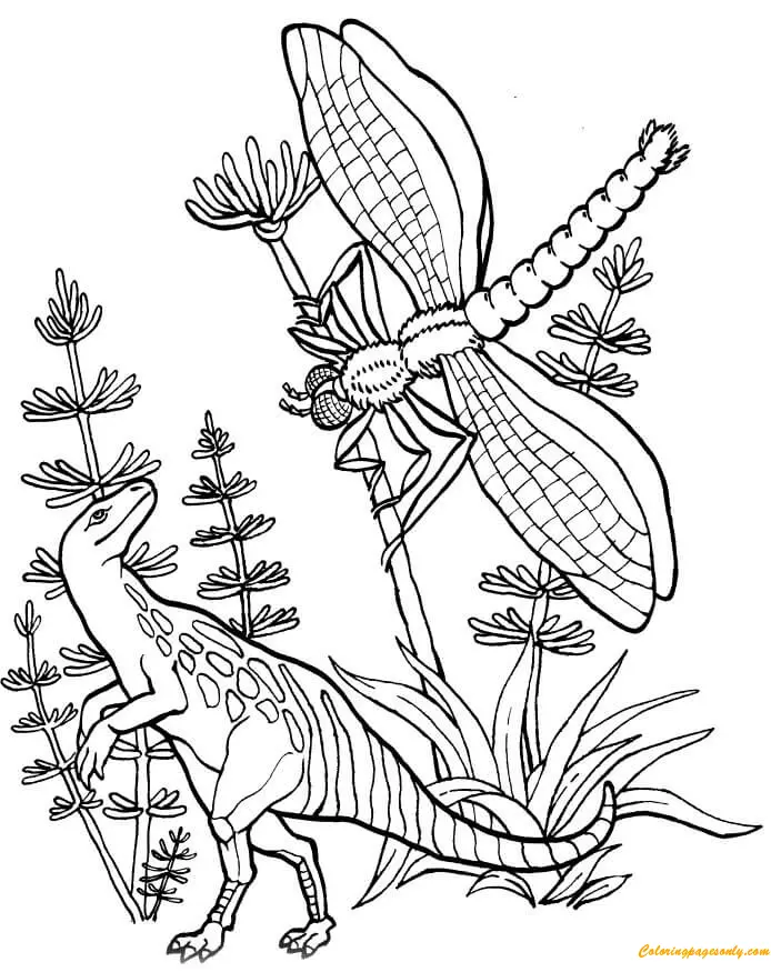 Saurischische Dinosaurier Ausmalbilder 5