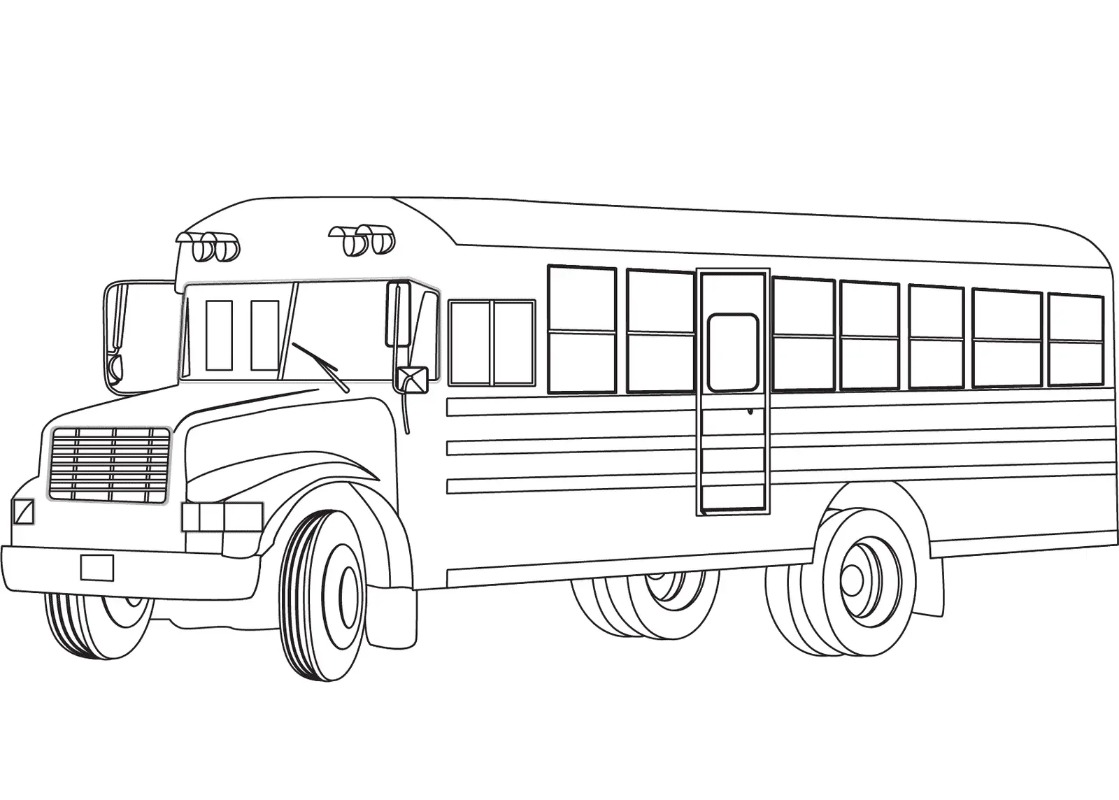 School Bus Coloring Pages 11
