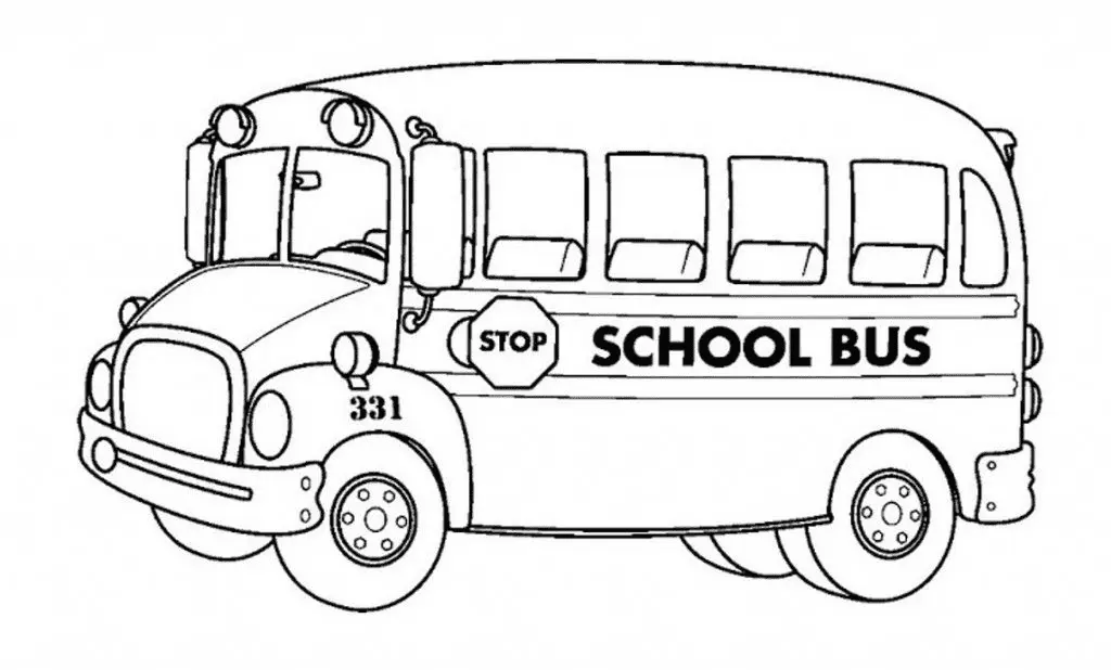 Desenhos de Onibus Escolar Para Colorir 15