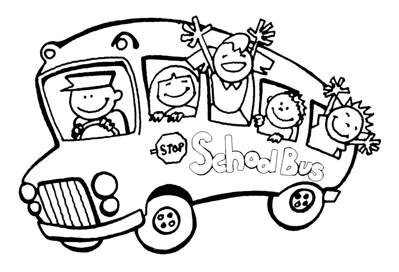 School Bus Coloring Pages 25