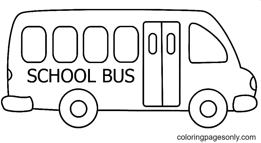 Desenhos de Onibus Escolar Para Colorir 31
