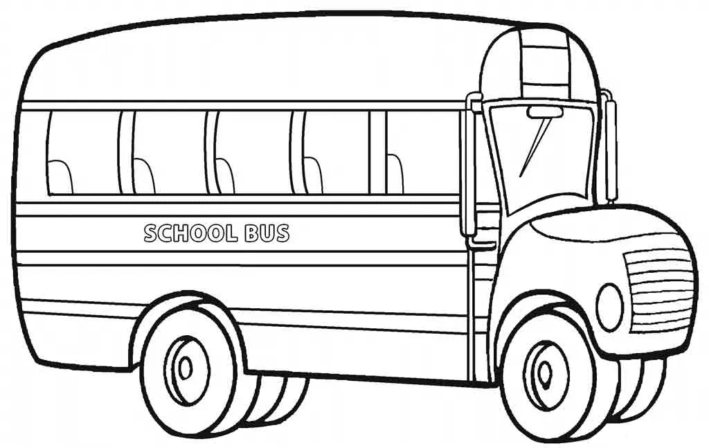 School Bus Coloring Pages 8