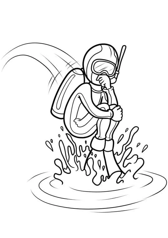 Scuba Diving Coloring Pages 25