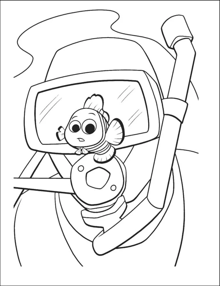 Desenhos de Mergulho Para Colorir 6