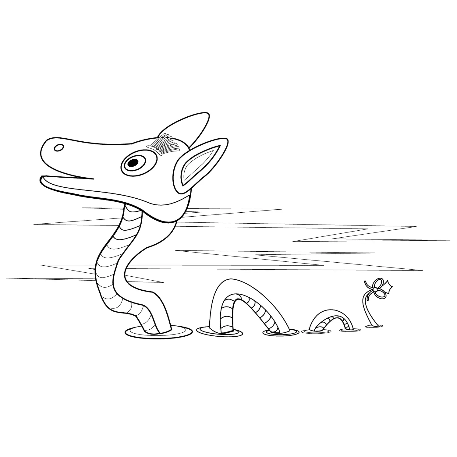 Monstruo Marino para Colorear 24