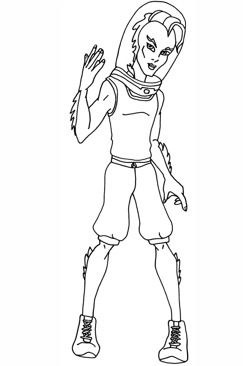 Monstruo Marino para Colorear 43