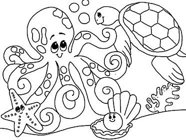 Mares Y Oceanos Para Colorear 2
